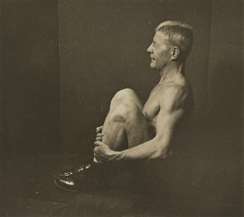 ARNOLD GENTHE (1869-1942) A suite of 10 photographs of Captain Eric Ericson displaying physical prowess. April 7, 1934.